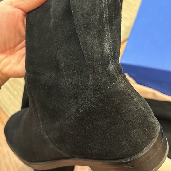 Stuart Weitzman jocey city boots suede black size 8.5 :39 - Picture 6 of 11